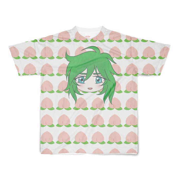 フルグラフィックTシャツ(桃) - S - 両面印刷(1)