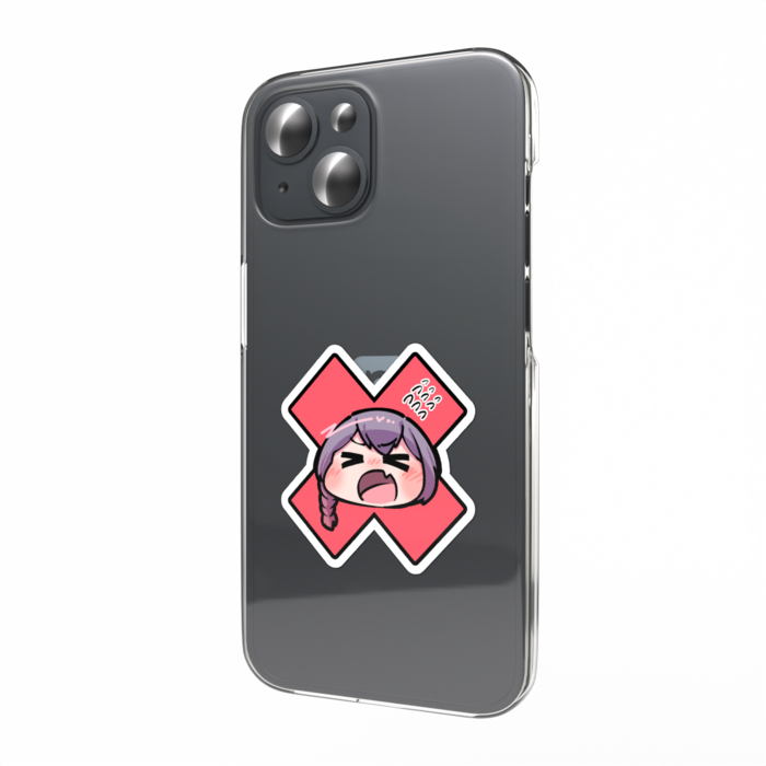 顔面ばってんステッカー