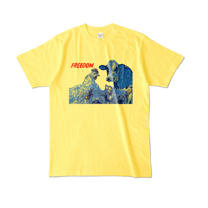 カラーTシャツ - L - イエロー (濃色)