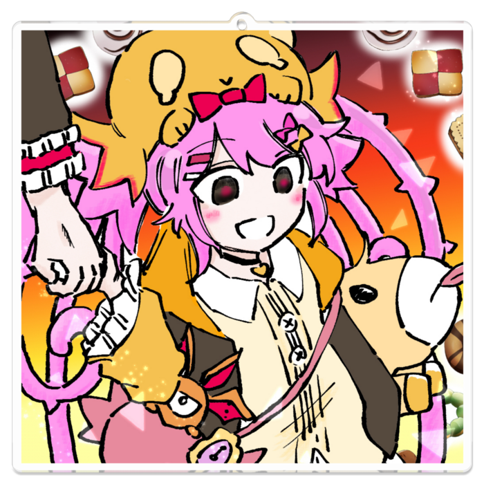 アクリルキーホルダー - 100 x 100 (mm)