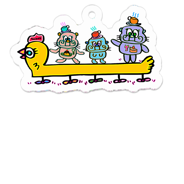 アクリルキーホルダー - 50 x 50 (mm)