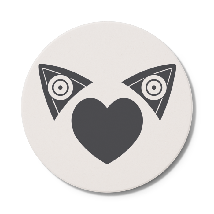 コースター - Black - 円形