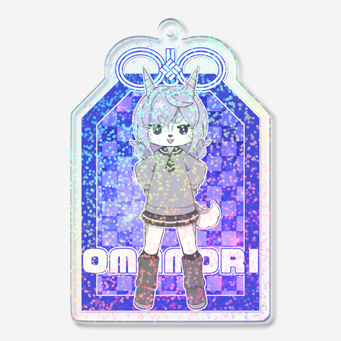 ホログラムアクリルキーホルダー - 70 × 70mm