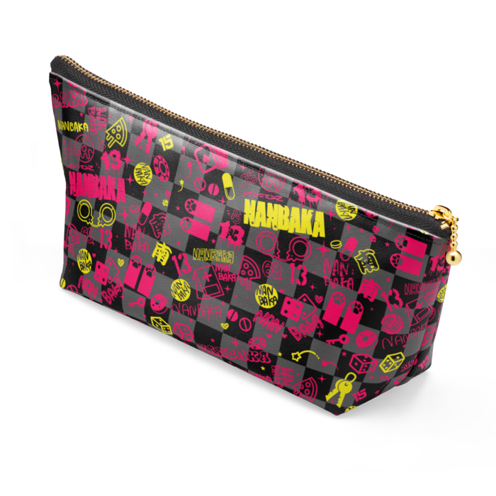 ポーチ - 長さ21.5cm / 高さ10cm - ブラック