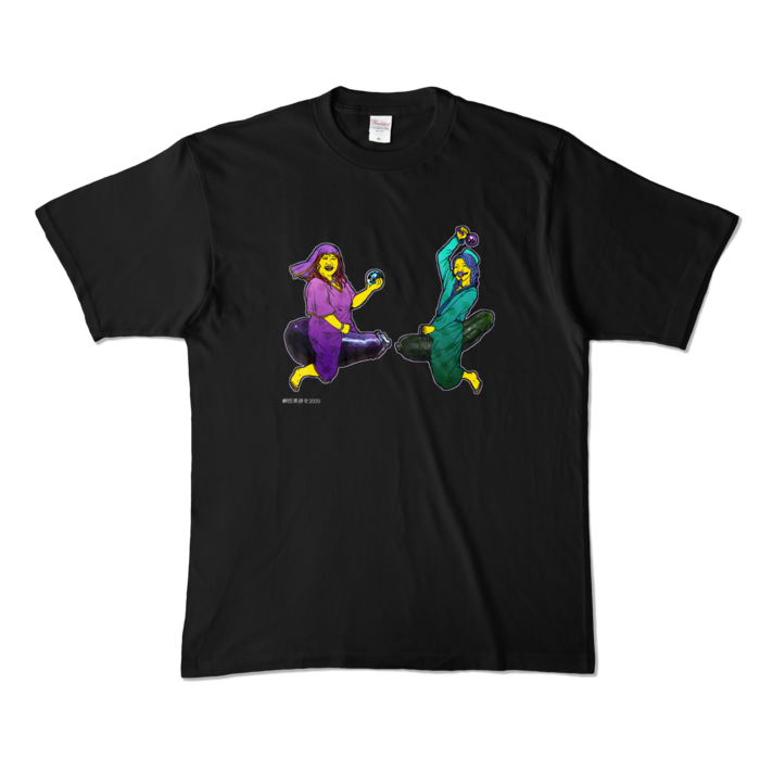 カラーTシャツ - XL - ブラック (濃色)