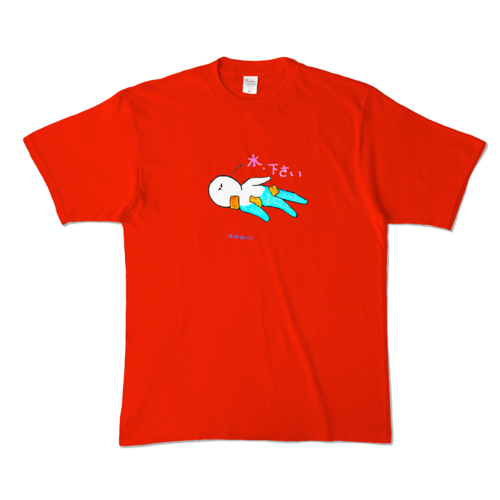 カラーTシャツ - XL - レッド (濃色)