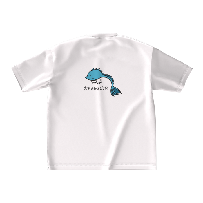 ビッグシルエットTシャツ - M - 背面(ホワイト)