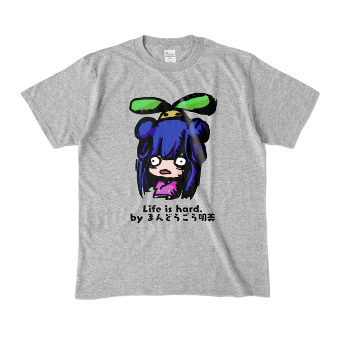 カラーTシャツ - M - 杢グレー (濃色)