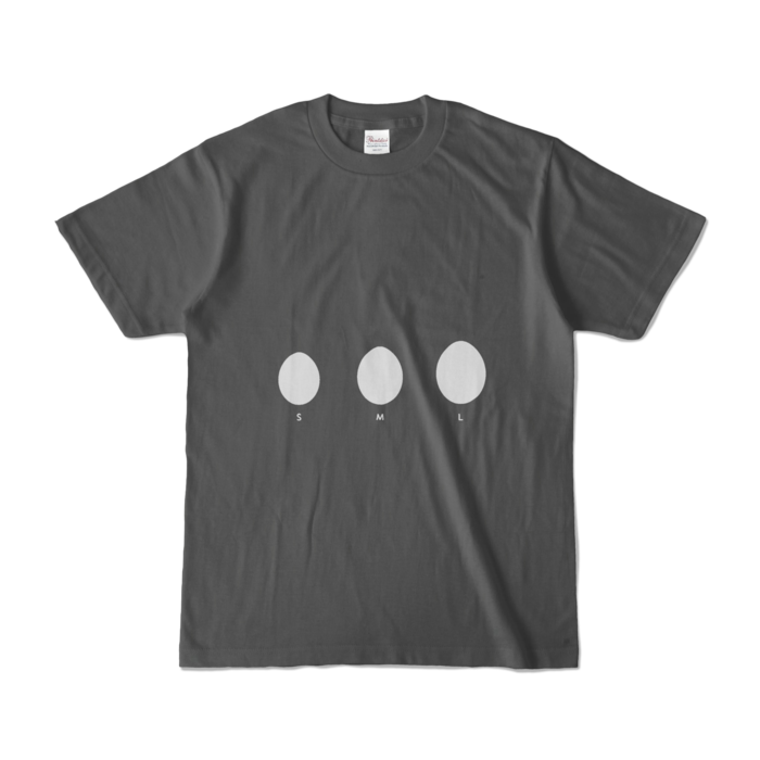カラーTシャツ - S - チャコール (濃色)