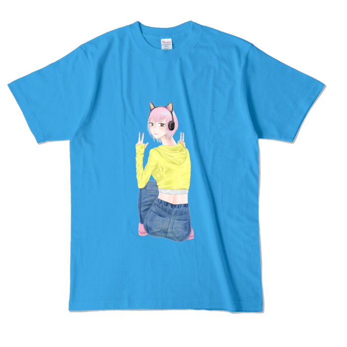 カラーTシャツ - L - ターコイズ (濃色)