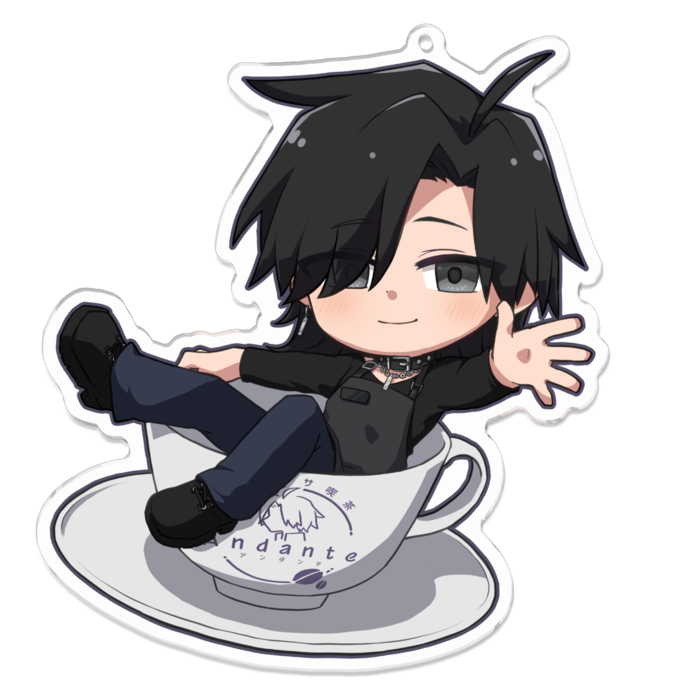 アクリルキーホルダー - 100 x 100 (mm)しめ次郎