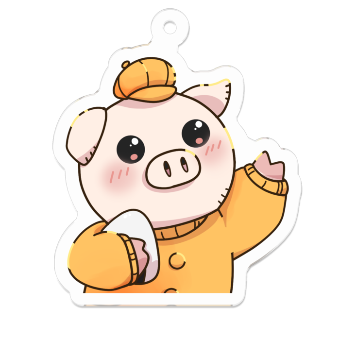 アクリルキーホルダー（コーティング） - 50 x 50 (mm)