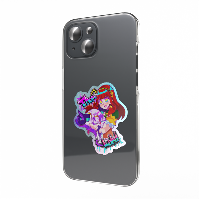 オーロラスマホステッカー - W55 × H91mm 以内