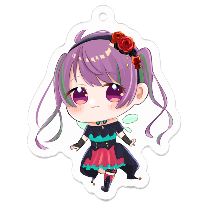 アクリルキーホルダー（コーティング） - 50 x 50 (mm)