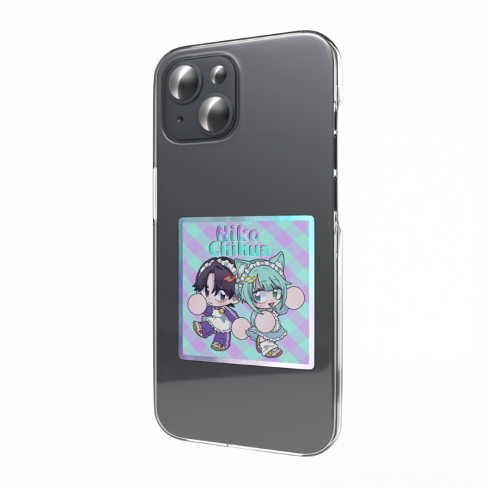 オーロラスマホステッカー - 縦