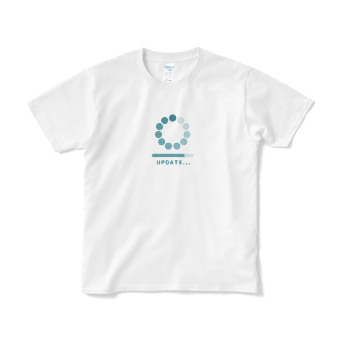 UPDATE（ブルー） Tシャツ - S - ホワイト