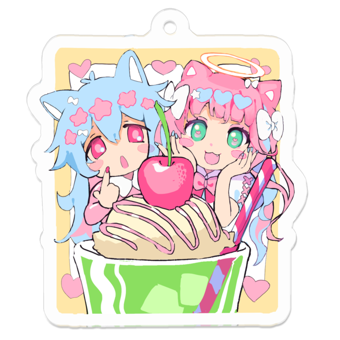 アクリルキーホルダー - 50 x 50 (mm)