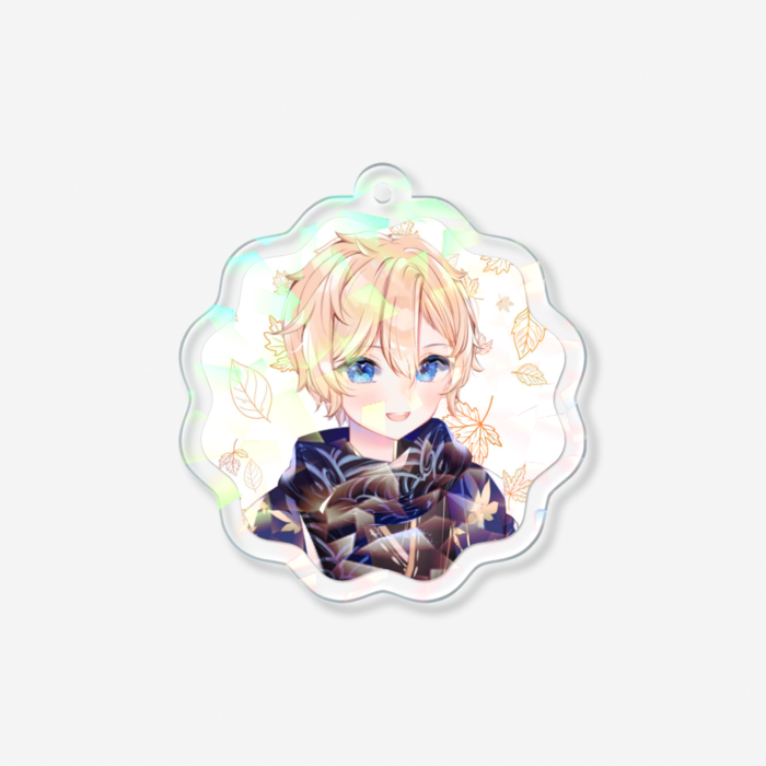 ホログラムアクリルキーホルダー - 70 × 70mm