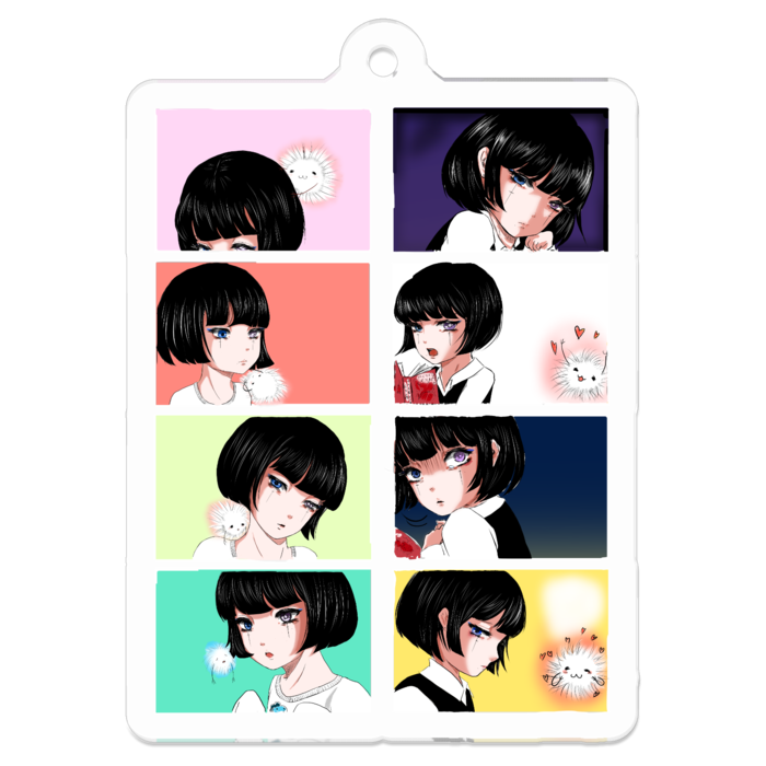 アクリルキーホルダー - 50 x 50 (mm)