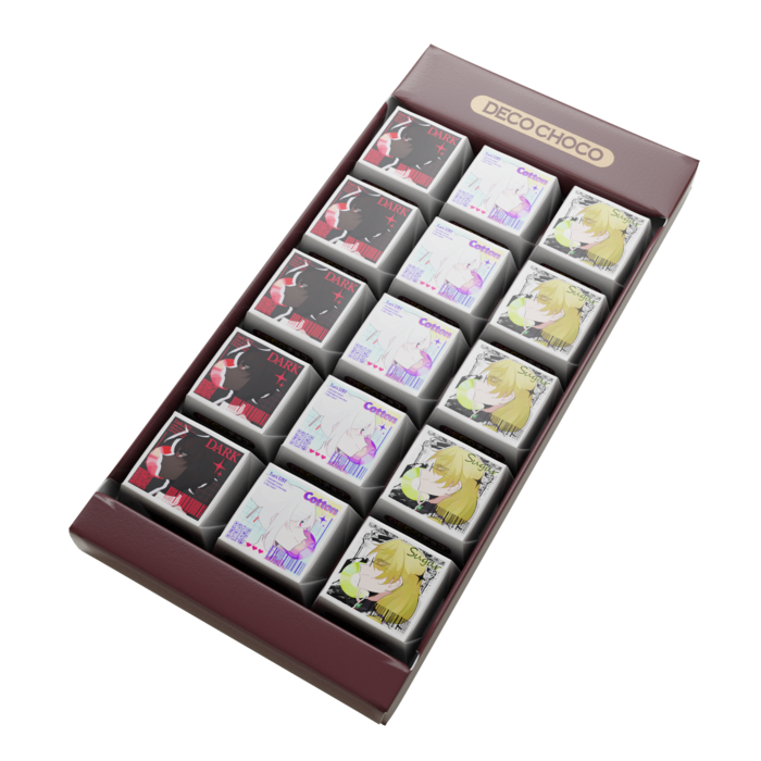 DECOチョコ - 列ごとにデザイン