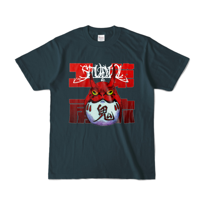カラーTシャツ - S - デニム (濃色)