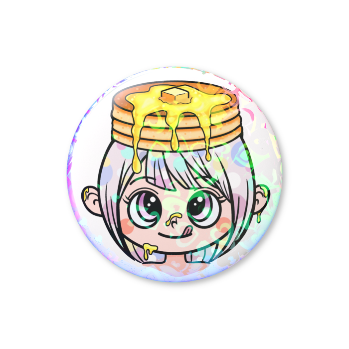 ホログラム缶バッジ - ハート