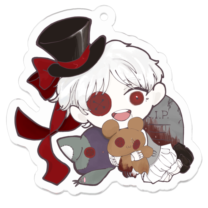 アクリルキーホルダー - 50 x 50 (mm)