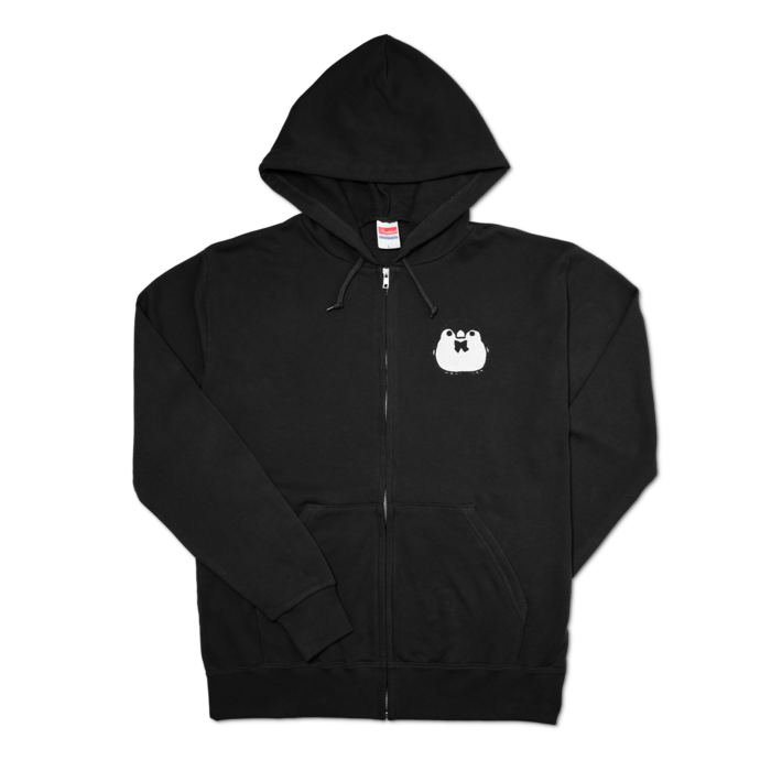 ジップパーカー - L - ブラック(ロゴなし)