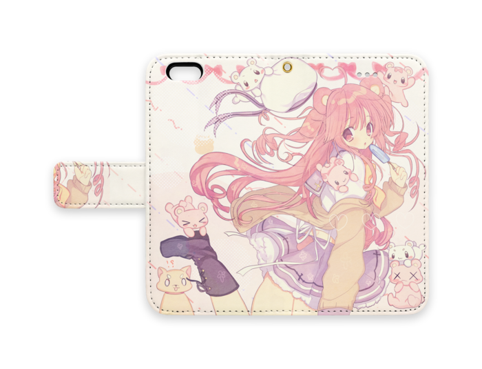 手帳型iPhoneケース - iPhone 6 / 6s - ストラップ穴 あり
