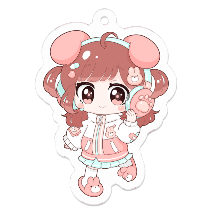 アクリルキーホルダー - 50 x 50 (mm)