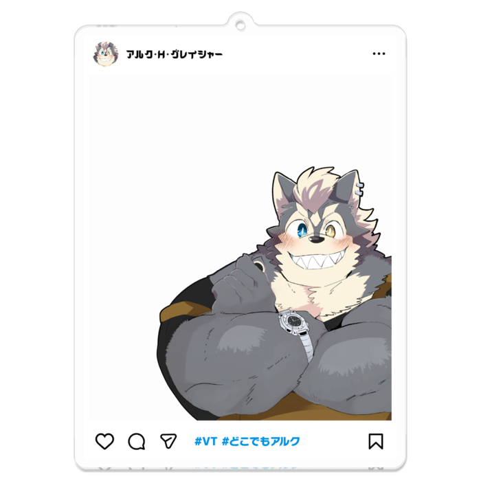 アクリルキーホルダー - 100 x 100 (mm)