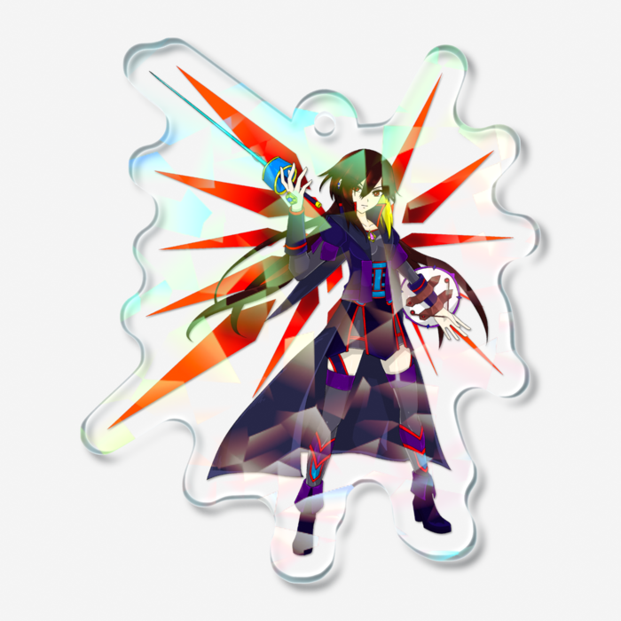 ホログラムアクリルキーホルダー - 50 × 50mm