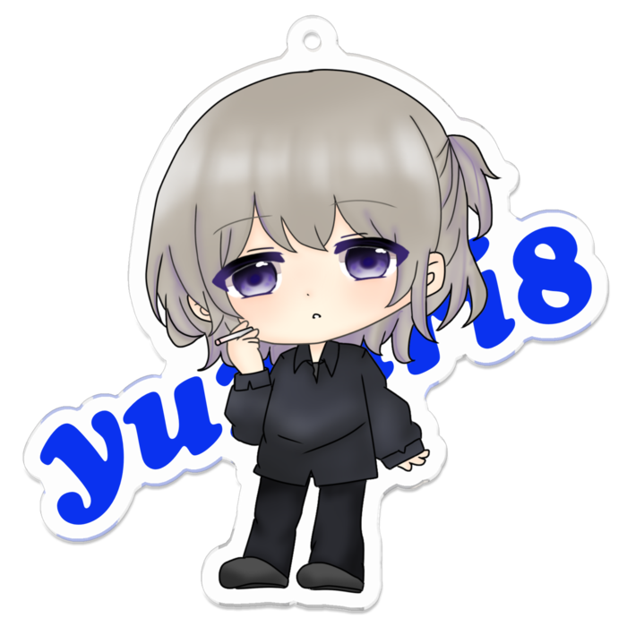 アクリルキーホルダー(コーティング) - 70 x 70 (mm)