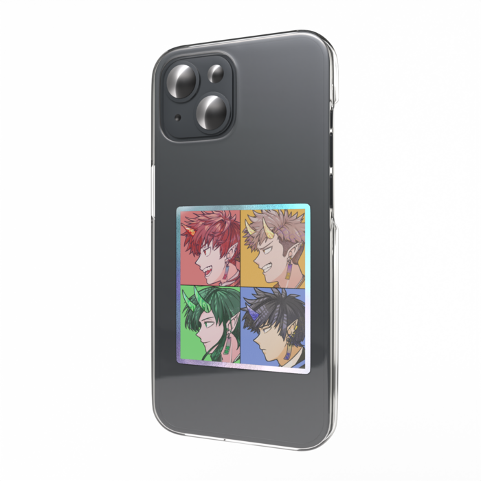 オーロラスマホステッカー - 縦