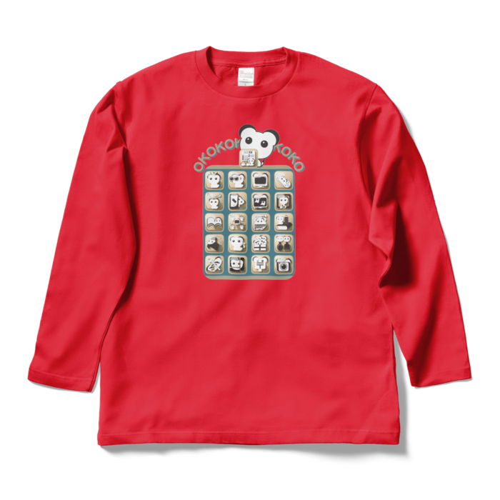 ロングスリーブTシャツ - L - レッド