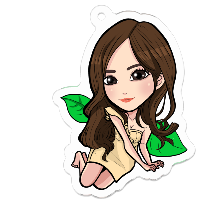 アクリルキーホルダー - 50 x 50 (mm)