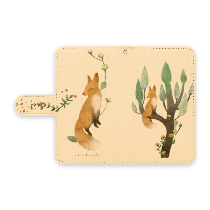 手帳型Androidケース - S - ストラップ穴 あり