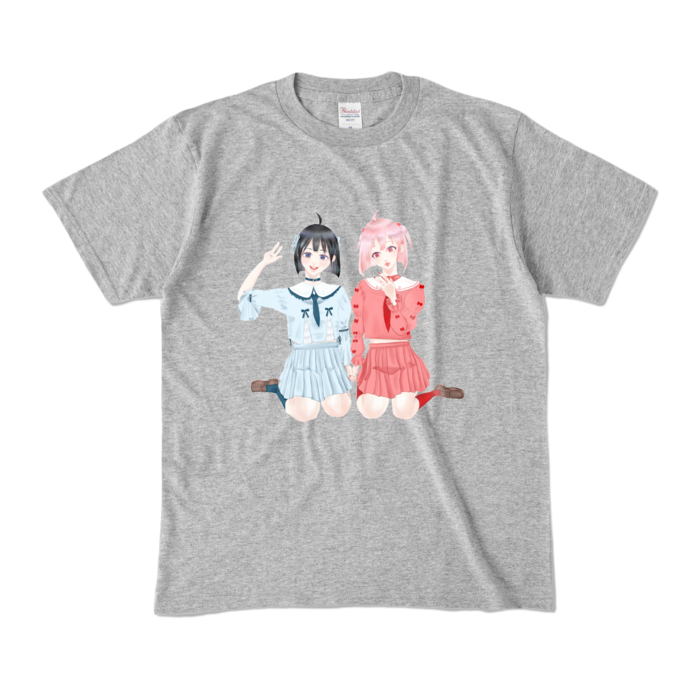 カラーTシャツ - M - 杢グレー (濃色)