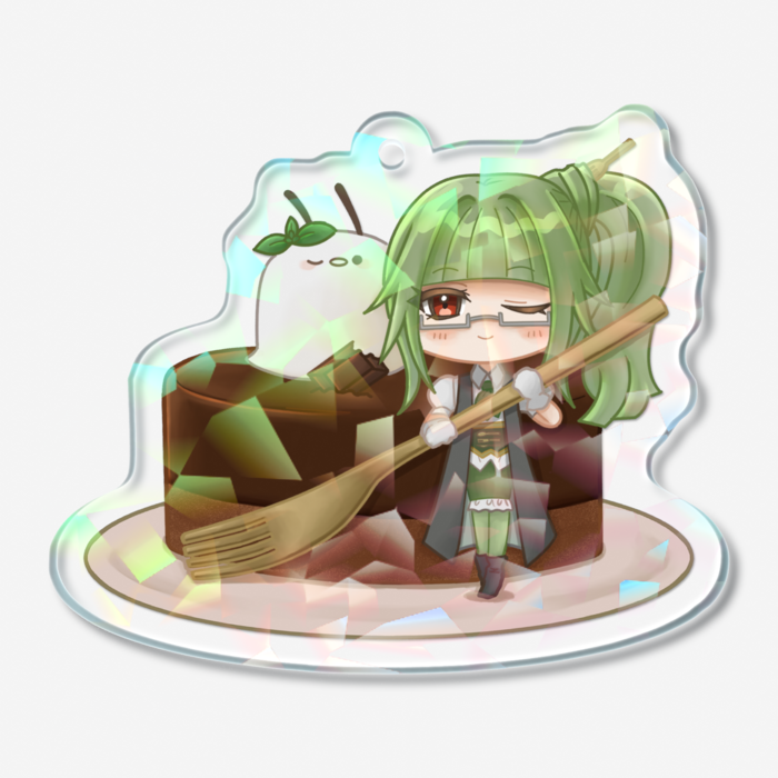 ホログラムアクリルキーホルダー - 50 × 50mm
