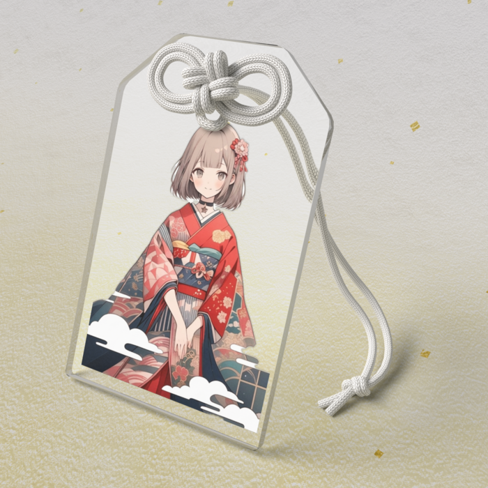 アクリルお守り - 50 × 80mm