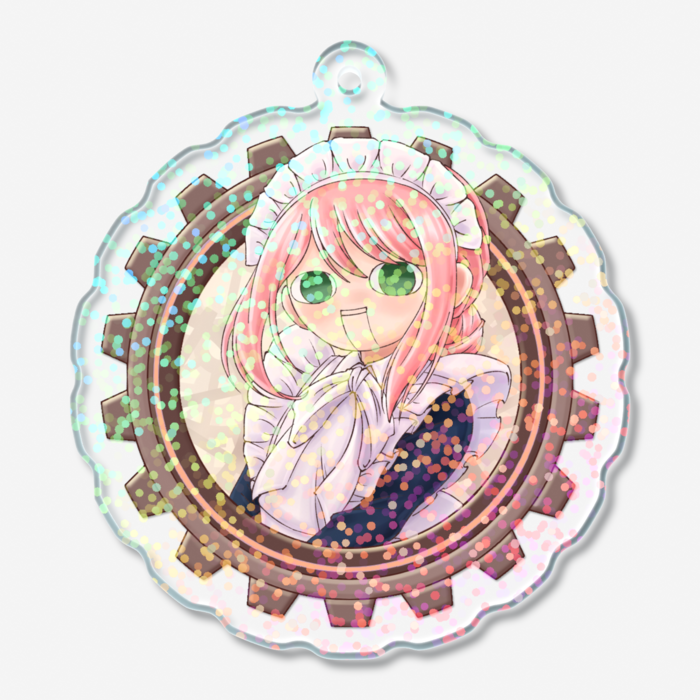 マリー2歯車ホログラムアクキー(グリッター) - 50 × 50mm