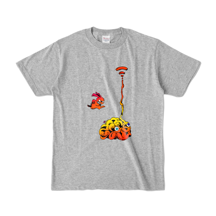 カラーTシャツ - S - 杢グレー (濃色)(1)