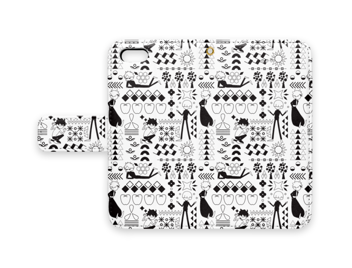手帳型iPhoneケース - iPhone5 - ストラップ穴 あり