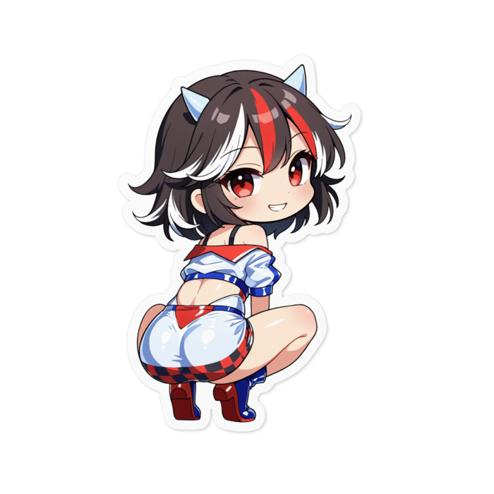 ステッカー - 100 x 100 (mm)(キャラのみ)