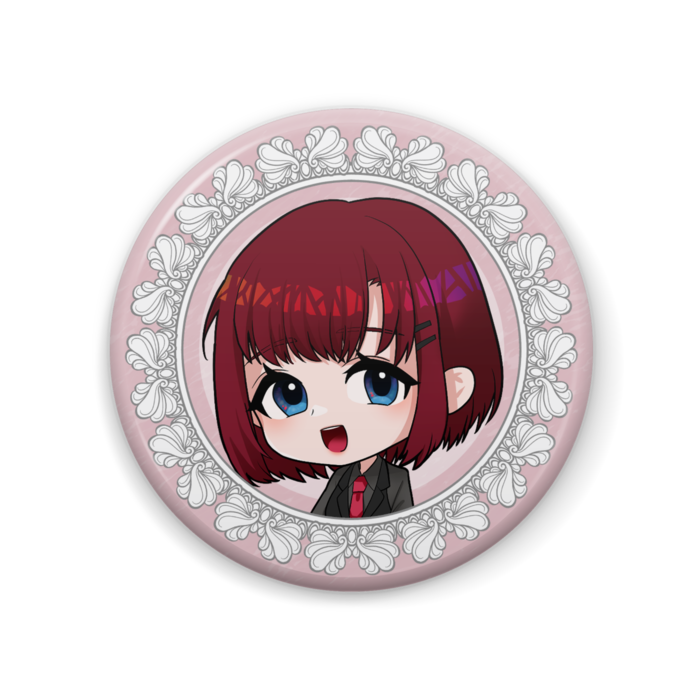 まるがも／缶バッジ - 57mm