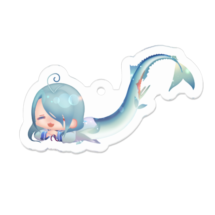 アクリルキーホルダー（コーティング） - 50 x 50 (mm)