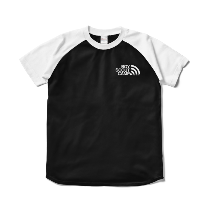 ラグランTシャツ - S - ブラック×ホワイト