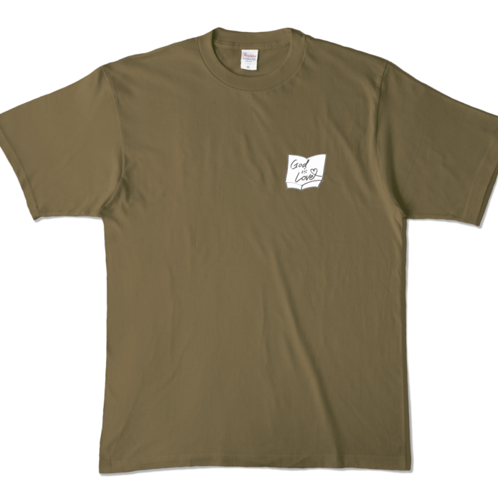 カラーTシャツ - XL - オリーブ (濃色)