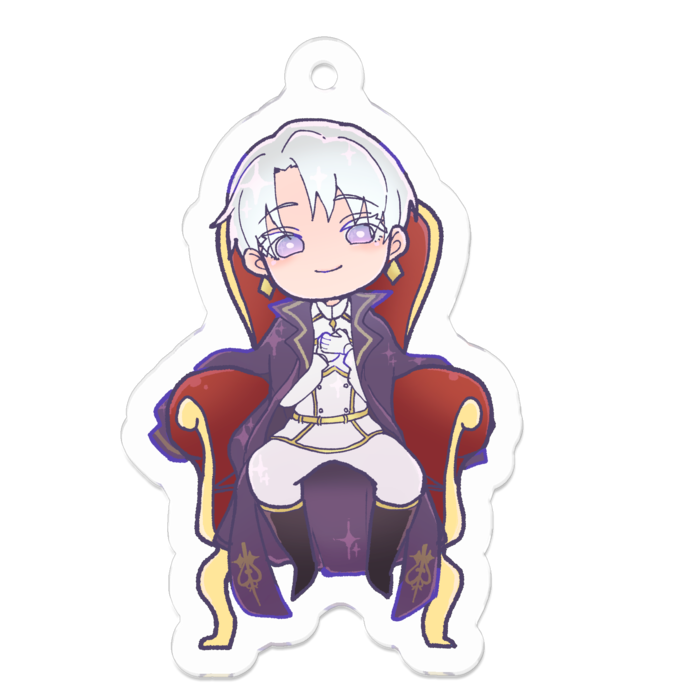 アクリルキーホルダー（コーティング） - 50 x 50 (mm)