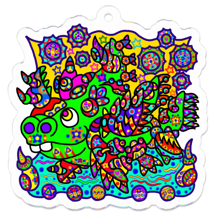 アクリルキーホルダー - 50 x 50 (mm)